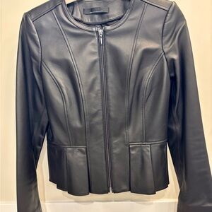 Women’s Black Genuine Leather Zip Jacket